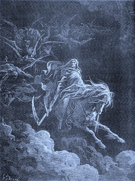 450PX-~1 Gustave' Dore's "Death On A Pale Horse" courtesy Wikipedia Public Domain