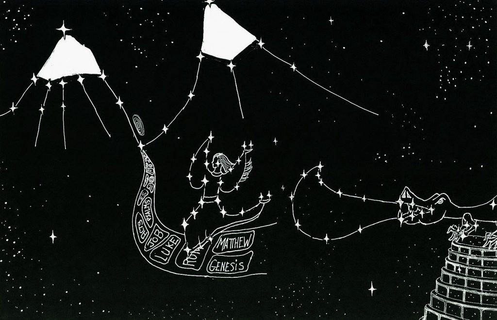 Constellation- Woman of Revelation 12 flees to the mountains Mark 13:14