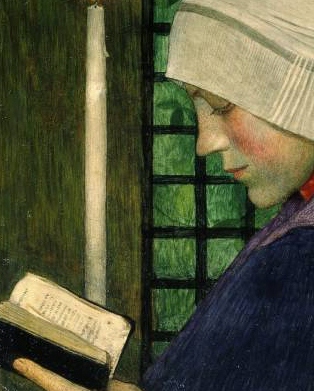 http://en.wikipedia.org/wiki/File:Marianne_Stokes_Candlemas_Day_.jpg