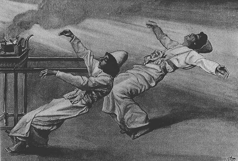 http://commons.wikimedia.org/wiki/File:Tissot_The_Two_Priests_Are_Destroyed.jpg