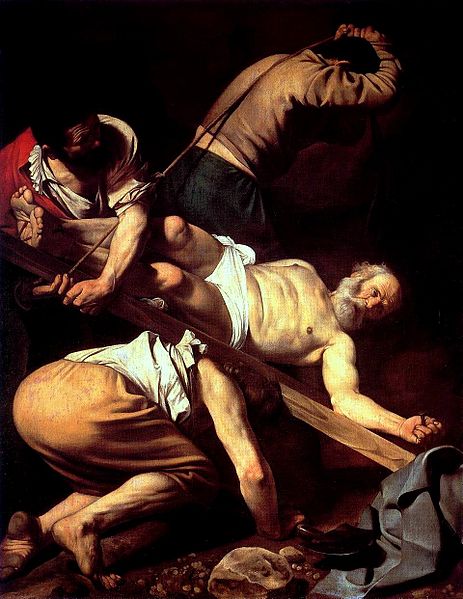 http://en.wikipedia.org/wiki/File:Caravaggio_-_Martirio_di_San_Pietro.jpg