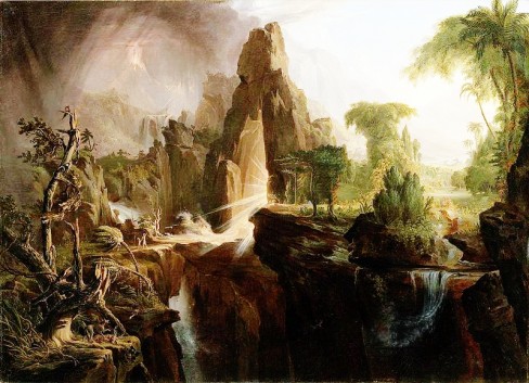 Cole Thomas - Expulsion from the Garden of Eden - 1828 - Boston Museum & Wikipedia - US Public Domain