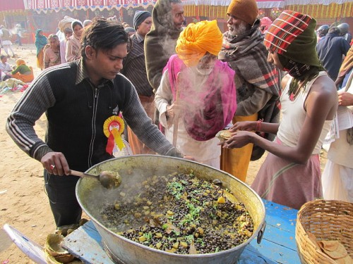 http://commons.wikimedia.org/wiki/File:Free_Food_Distribution_-_Gangasagar_Fair_Transit_Camp_-_Kolkata_2012-01-14_0691.JPG