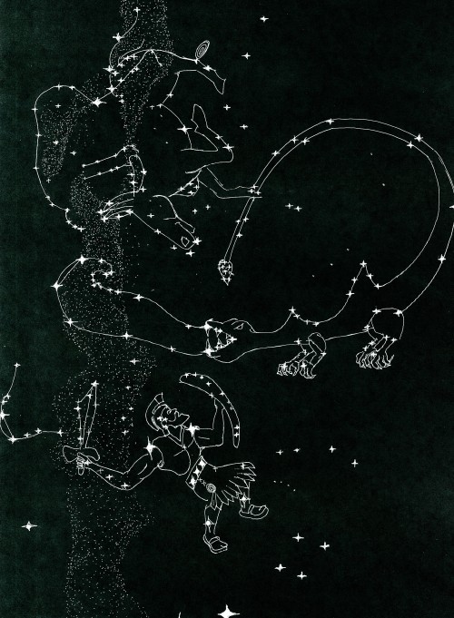 winter Constellations in the east