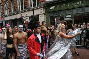 http://en.wikipedia.org/wiki/File:Birmingham_Gay_Pride_2011_Moulin_Rouge_Marchers.jpg