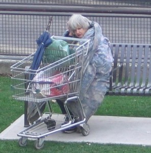 Homeless woman in Toronto wikipedia public domain
