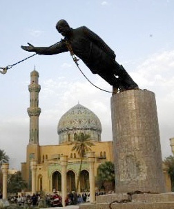 http://commons.wikimedia.org/wiki/File:SaddamStatue.jpg