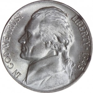 http://en.wikipedia.org/wiki/File:1945-P-Jefferson-War-Nickel-Obverse.JPG
