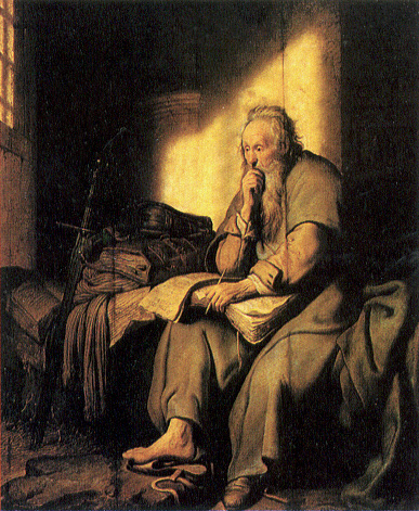https://commons.wikimedia.org/wiki/File:Paul_in_prison_by_Rembrandt.jpg