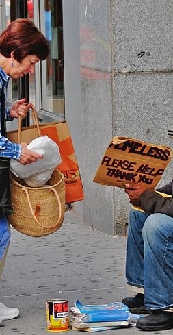 http://commons.wikimedia.org/wiki/File:Helping_the_homeless.jpg