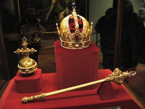 Sceptre_and_Orb_and_Imperial_Crown_of_Austria Wikipedia photo by Michal Maňas