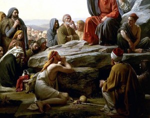 Sermon On the Mount by Carl Heinrich Bloch, Danish painter, d. 1890.