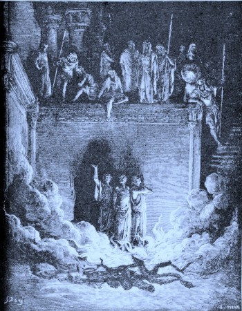 Fiery Furnace by Gustave Dore' courtesy of adelaide.edu.au