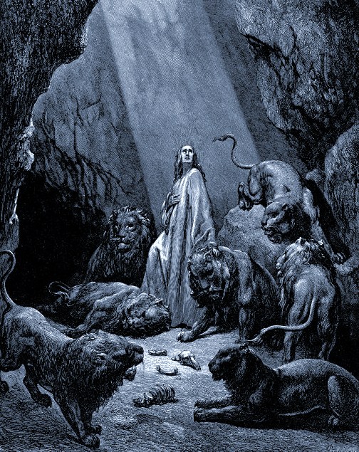 Daniel - Dore - Daniel In The Den Of Lions - www.creationism.org - Public - Domain