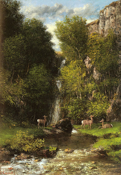 http://commons.wikimedia.org/wiki/File:A_Family_of_Deer_in_a_Landscape_with_a_Waterfall.jpg