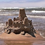 http://commons.wikimedia.org/wiki/File:Sand_castle,_Cannon_Beach.jpg