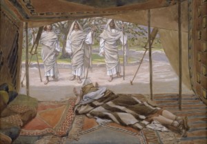 http://en.wikipedia.org/wiki/File:Tissot_Abraham_and_the_Three_Angels.jpg