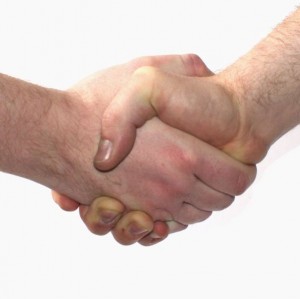 http://commons.wikimedia.org/wiki/File:Handshake_(Workshop_Cologne_%2706).jpeg