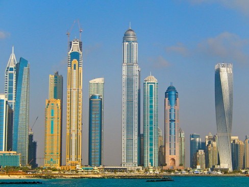 http://commons.wikimedia.org/wiki/File:Dubai_Marina_2013.jpg