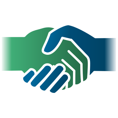 http://commons.wikimedia.org/wiki/File:Handshake_icon_GREEN-BLUE.svg