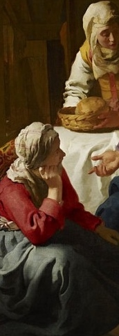 http://en.wikipedia.org/wiki/File:Johannes_(Jan)_Vermeer_-_Christ_in_the_House_of_Martha_and_Mary_-_Google_Art_Project.jpg